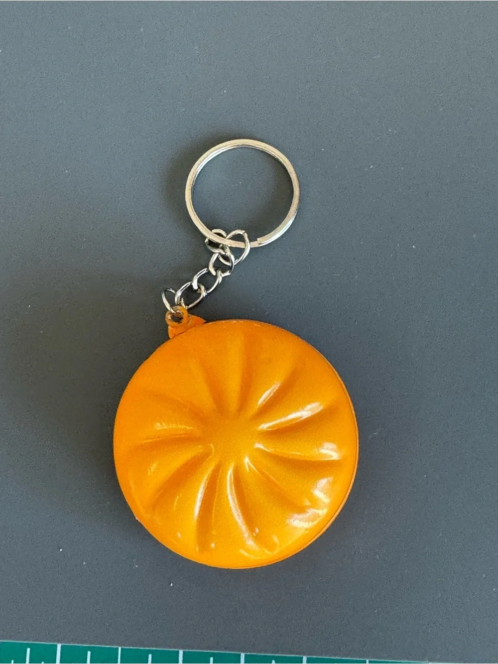 Brand New Cute Grumpy Orange Dumpling Squishy Bun Keychain Bag Charm